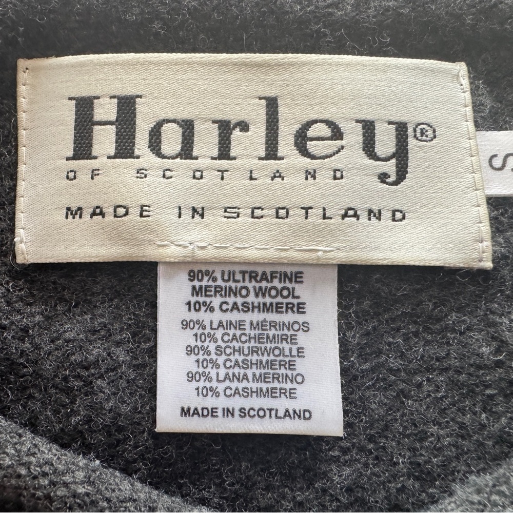 Harley of Scotland Women’s Cashmere/ Merino Rolled Neck Sweater - Small - Picture 4 of 10